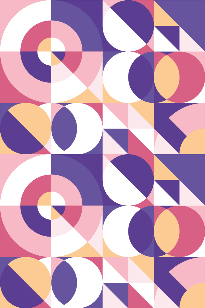 Vinyl teppe moderne abstrakte geometriske figurer - Tenstickers