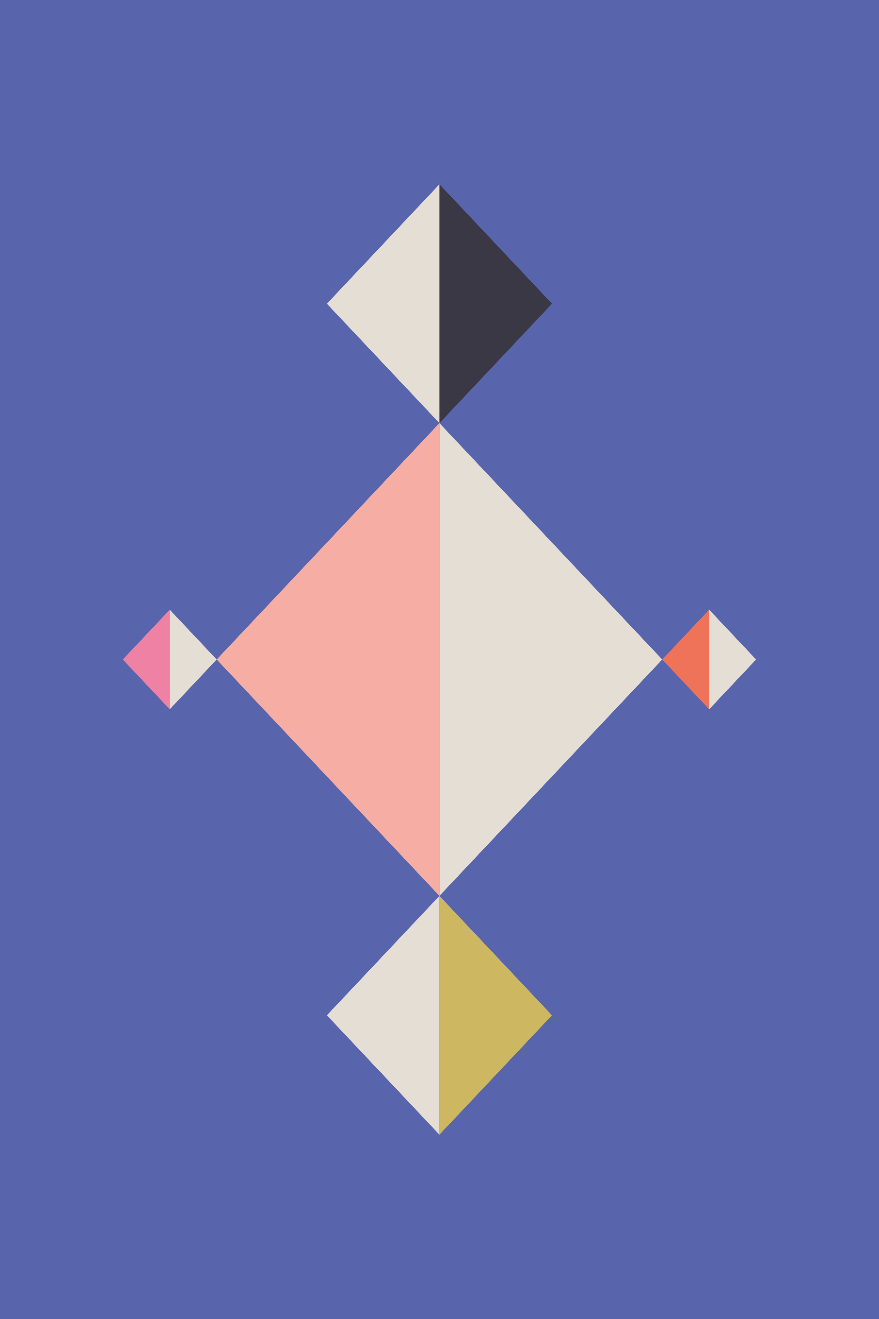 Vinyl teppe moderne med geometrisk mønsterkunst - Tenstickers