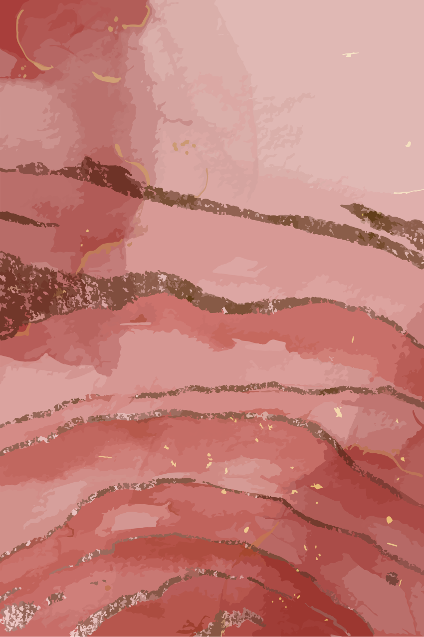 Vinyl teppe moderne i glitrende rosa akvarell - Tenstickers