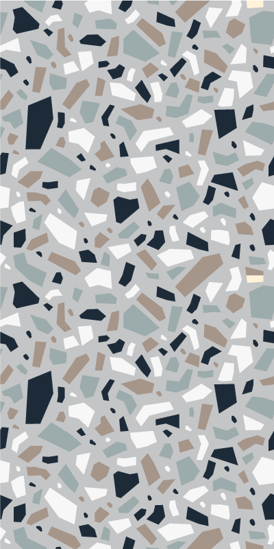 Vinyl teppe tekstur nøytrale farger terrazzo mønster - Tenstickers