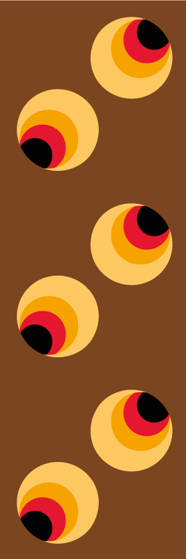 Pop øyne vinyl teppe vintage - Tenstickers