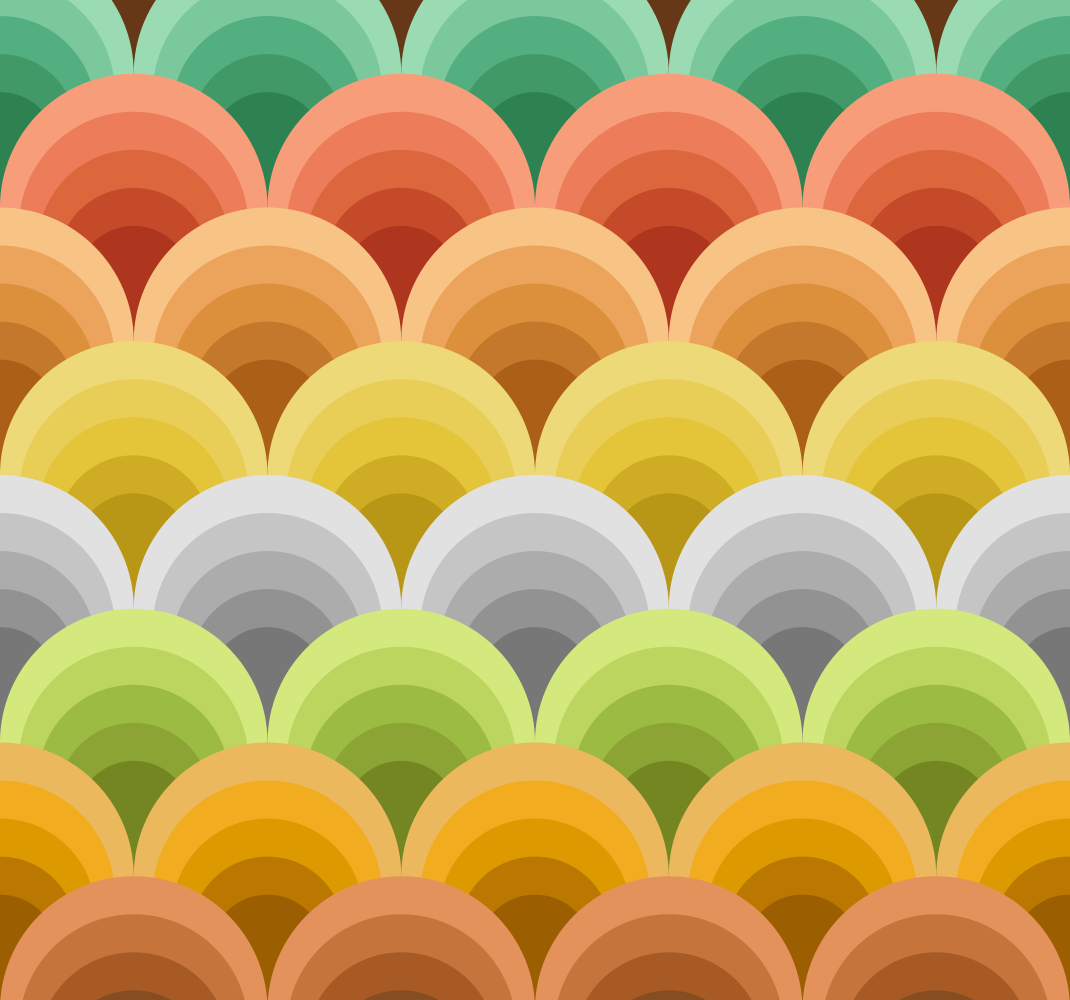Vinyl teppe vintage med oransje sirkler - Tenstickers
