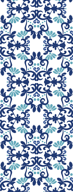 Vinyl teppe vintage klassisk vintage damask stil - Tenstickers