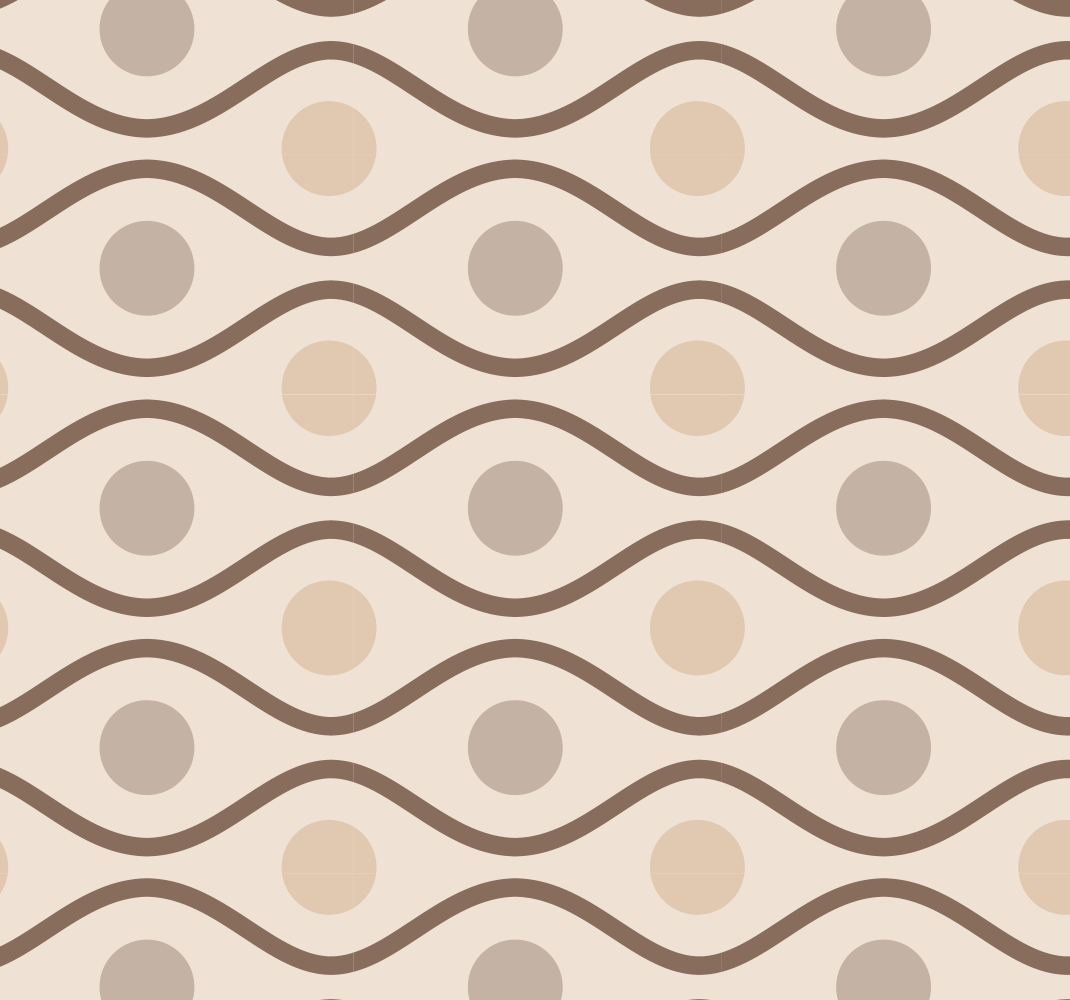 Vinyl teppe vintage beige 70-talls stil - Tenstickers
