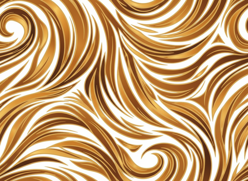 Vinyl teppe vintage gyllen pelsoptikk - Tenstickers