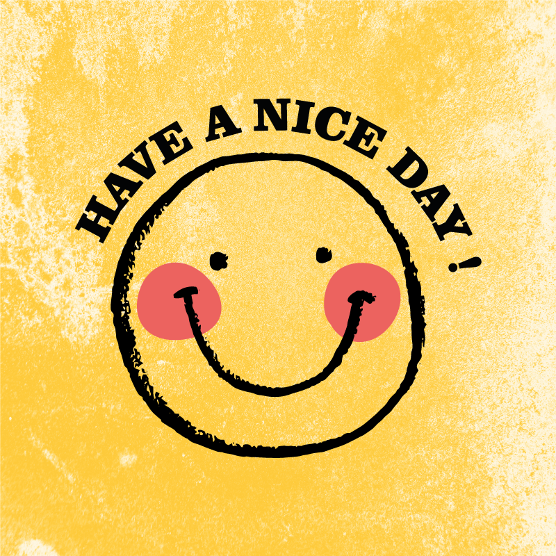 Vinyl teppe sagn og tekster med glad ansikt design - Tenstickers