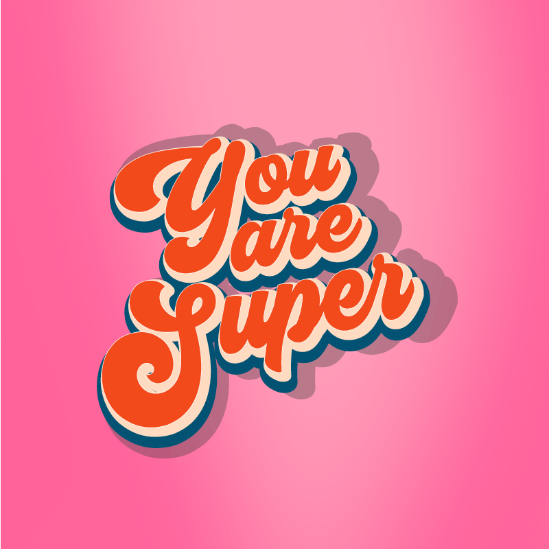 Vinyl teppe sagn og tekster du er super sitat design - Tenstickers