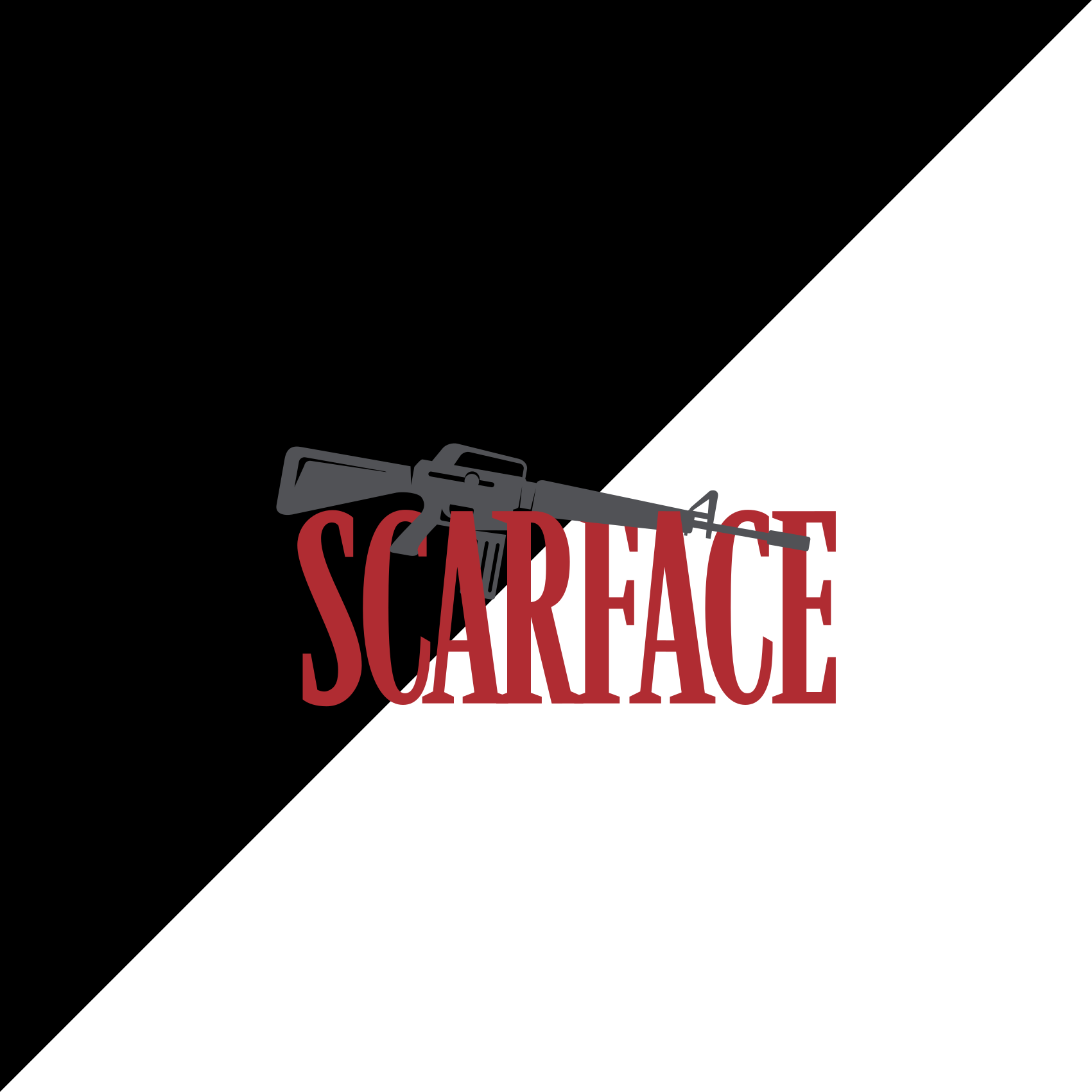 Vinyl teppe sagn og tekster scarface med tekst - Tenstickers