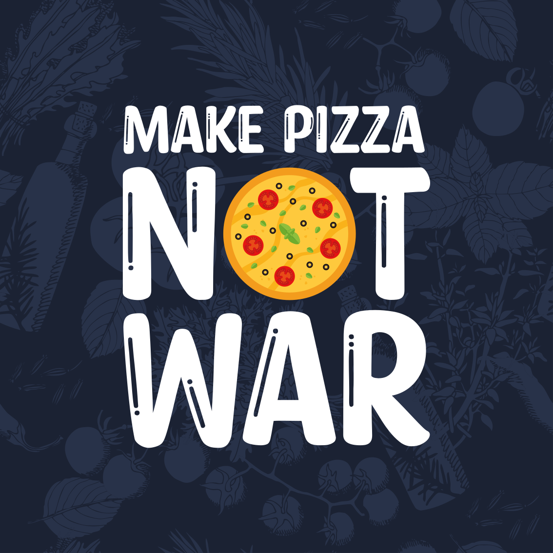 Vinyl teppe sagn og tekster morsomme sitater pizza - Tenstickers