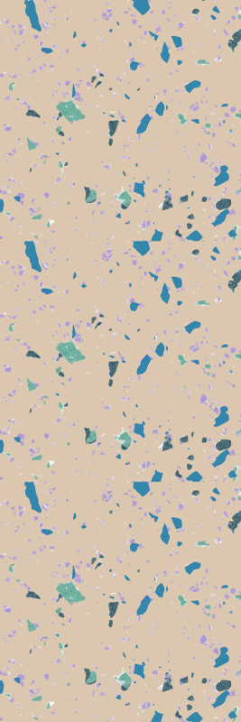 Vinyl teppe tekstur fargerik terrazzo stein - Tenstickers