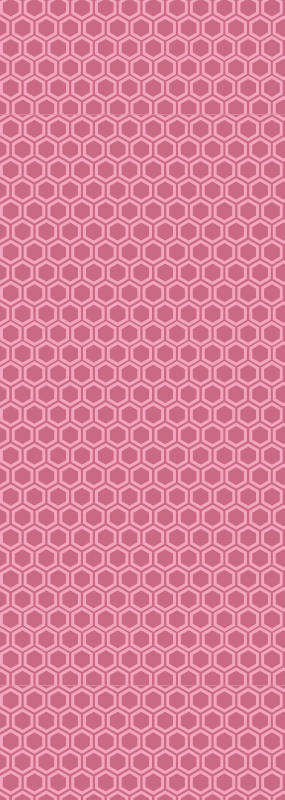 Vinyl teppe tekstur rosa geometrisk sekskantmønster - Tenstickers