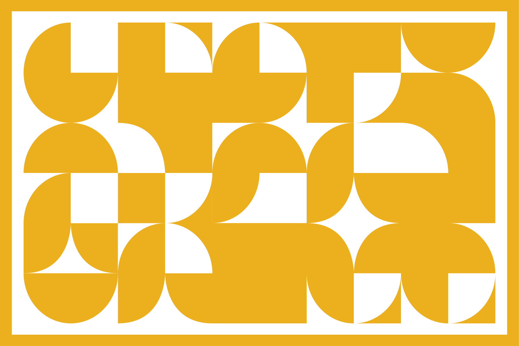 Vinyl teppe geometrisk gult sirkelmønster - Tenstickers