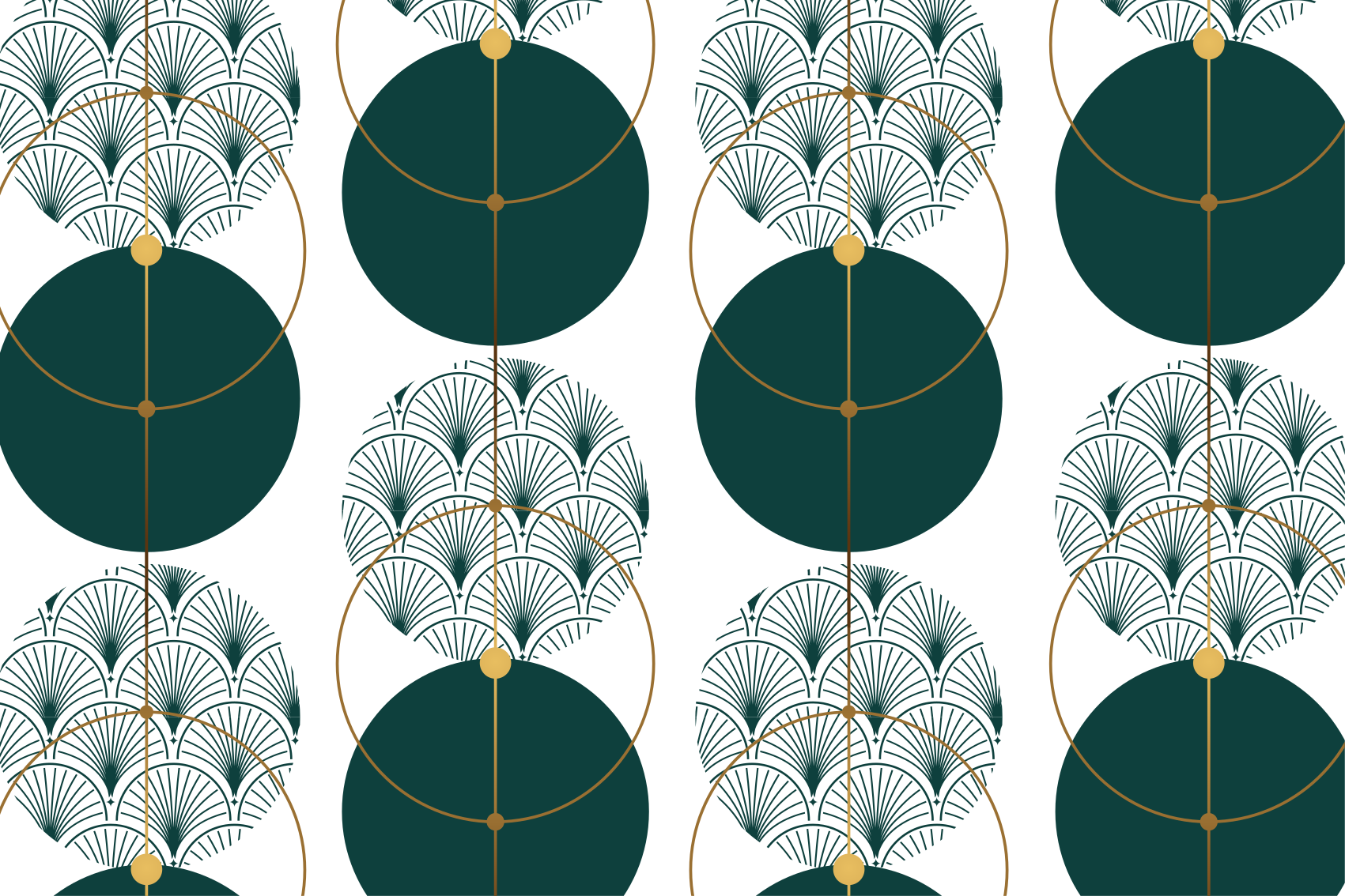 Vinyl teppe geometrisk glamourstil geo kunst - Tenstickers