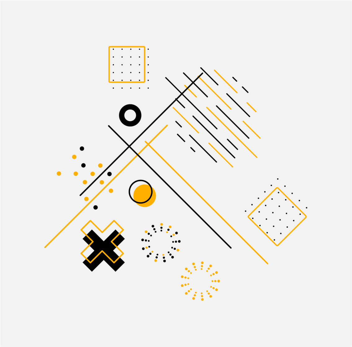 Vinyl teppe geometrisk konsentriske sirkler - Tenstickers