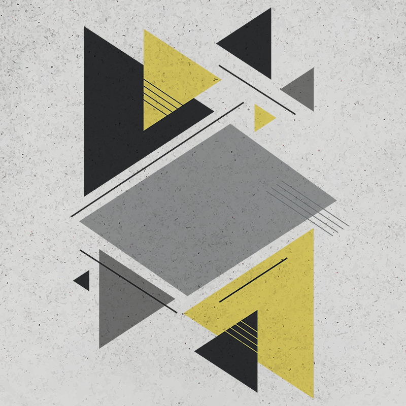 Vinyl teppe geometrisk nordiske trekanter - Tenstickers