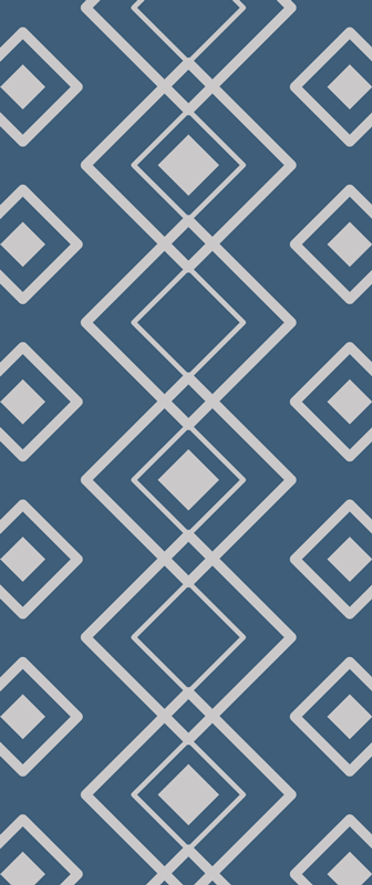 Vinyl teppe midtgang superfresco easy marine geometrisk - Tenstickers