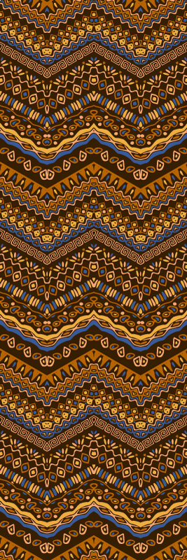 Vinyl teppe midtgang afrikansk tribal mønster - Tenstickers