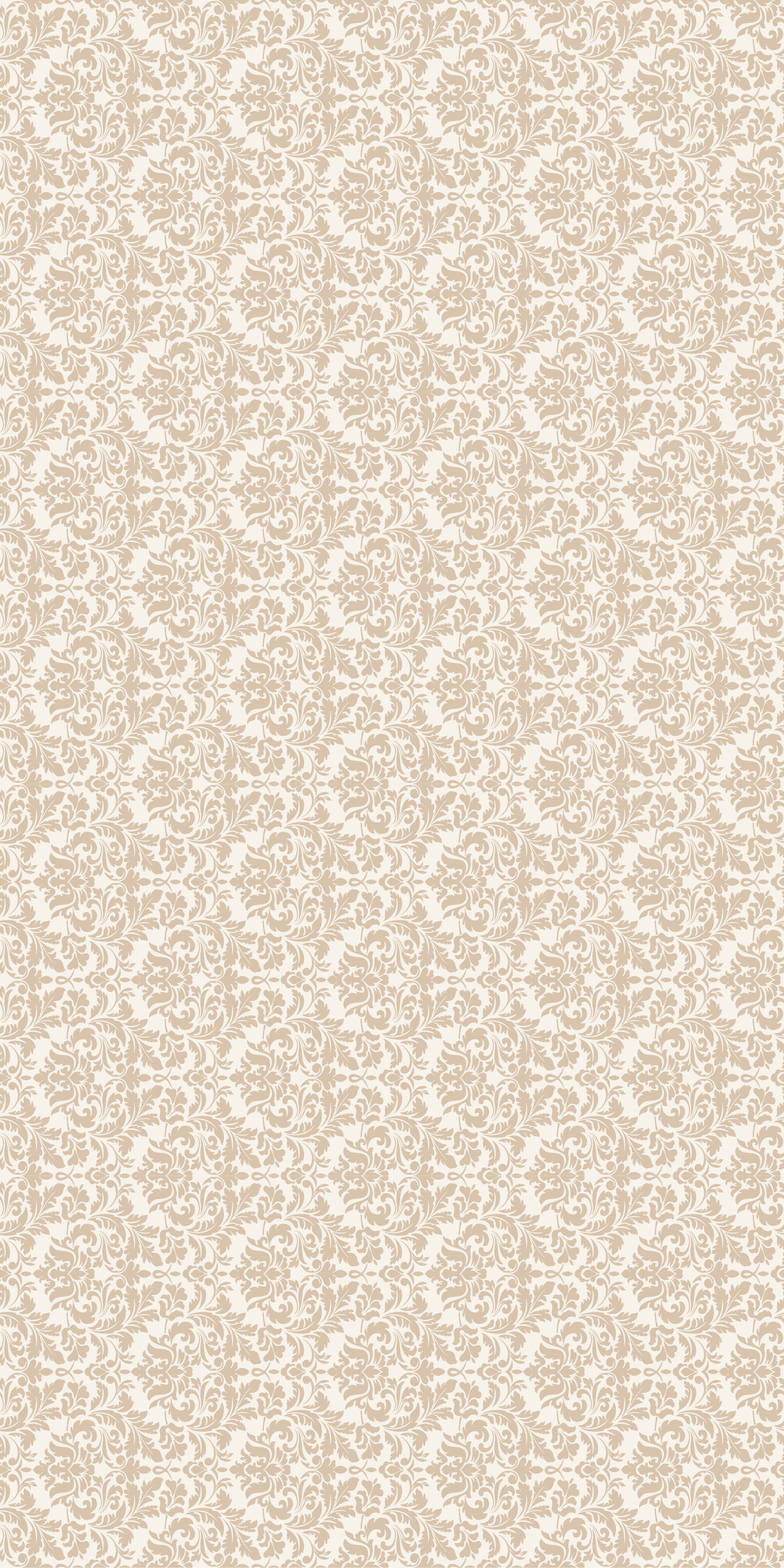 Vinyl teppe beige antikk lys beige mønster - Tenstickers