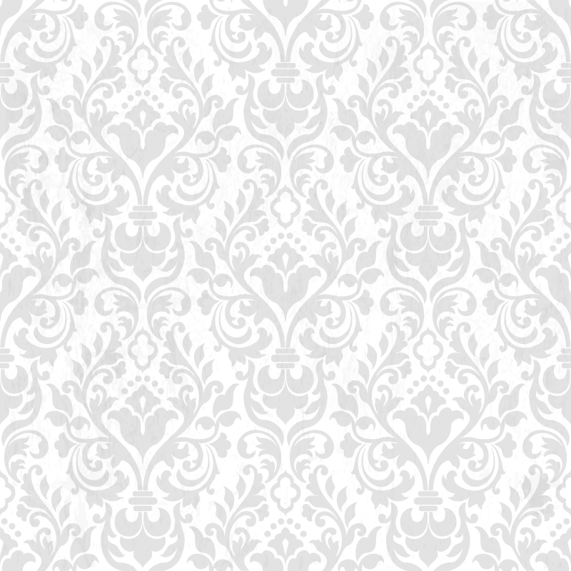 Vinyl teppe hvit grunge damask - Tenstickers