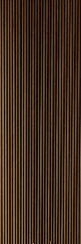 Vinyl teppe brun med teak vertikalt design - Tenstickers