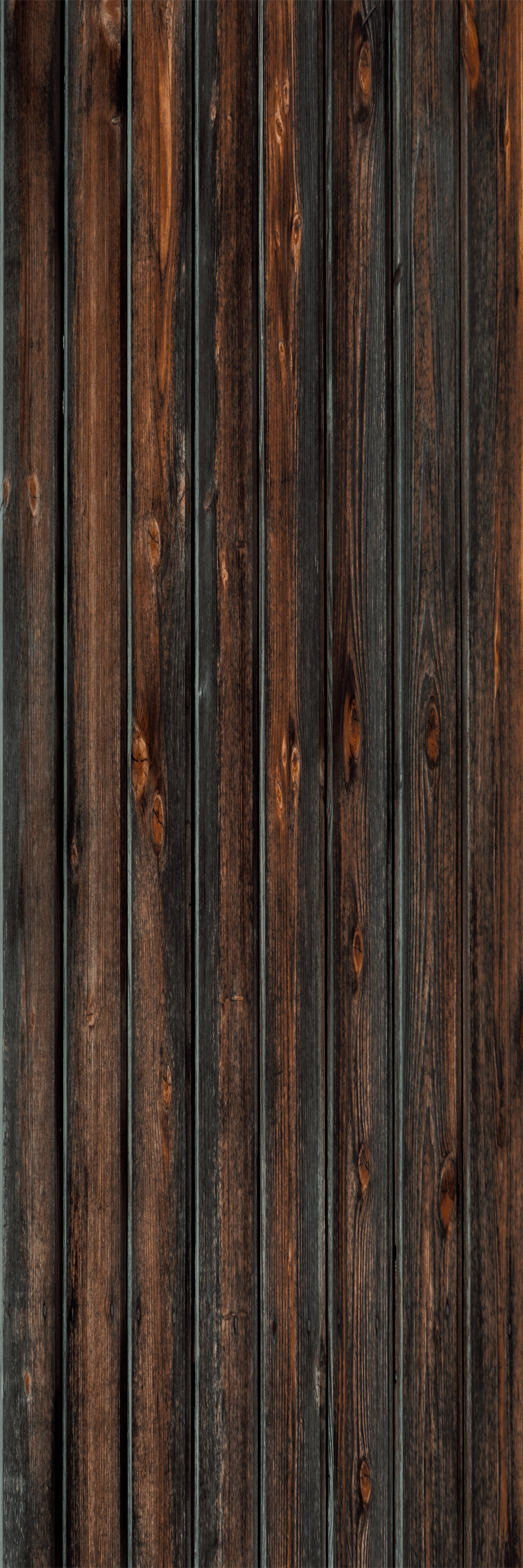 Vinyl teppe brun i treverk stil brent svart - Tenstickers