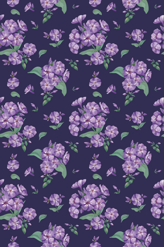 Lilla vinyl teppe i elegant design - Tenstickers