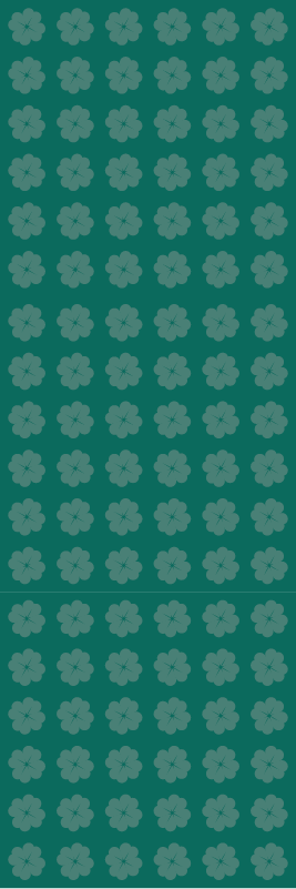 Vinyl teppe grønn st. patricks dag mønster - Tenstickers