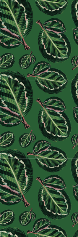 Vinyl teppe grønn maranta - Tenstickers
