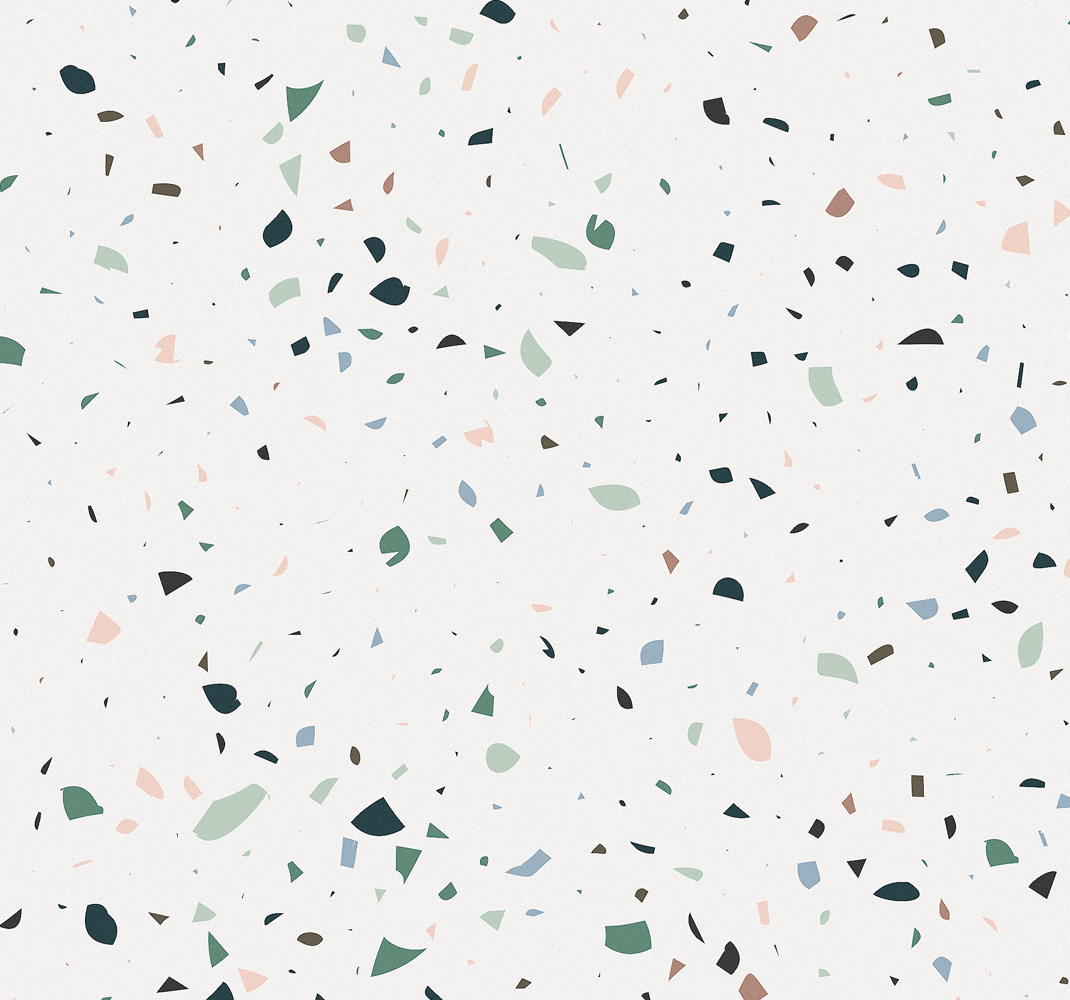 Utendørs vinylteppe hvit terrazzo - Tenstickers