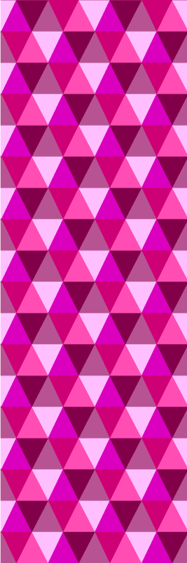 Vinyl teppe rosa geometrisk fuksia - Tenstickers