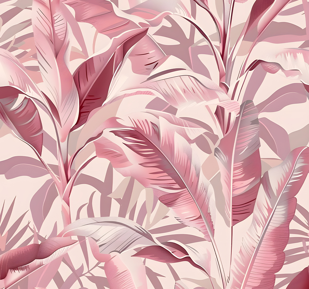 Rainforest vinyl teppe rosa - Tenstickers