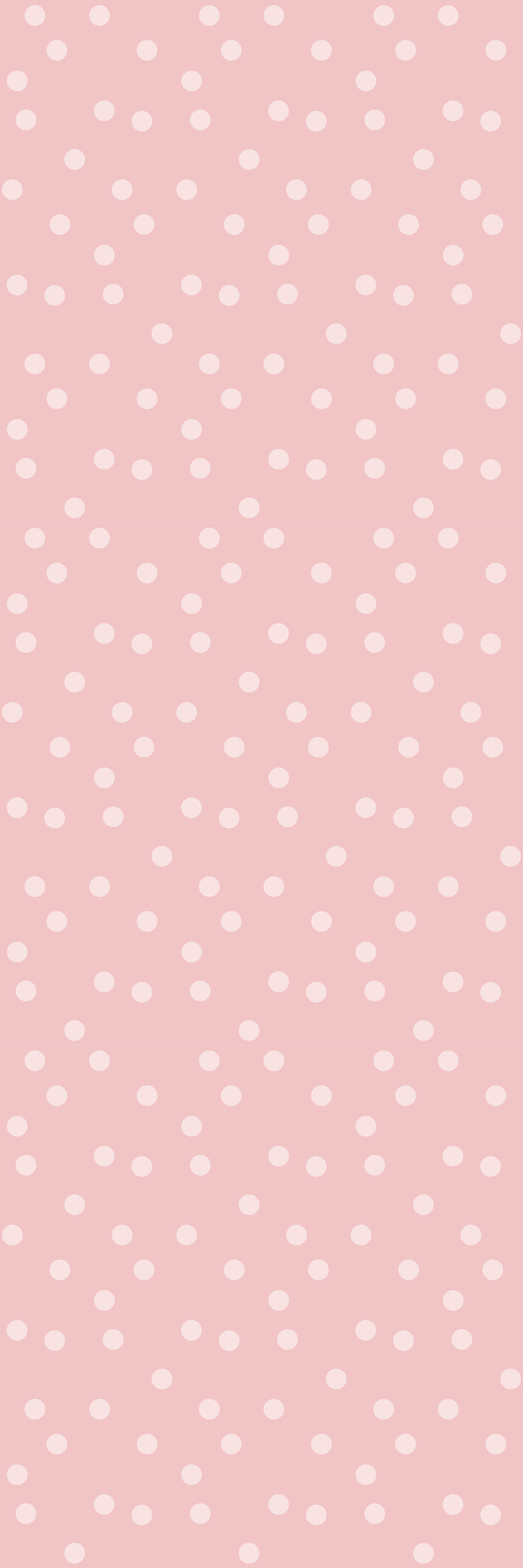 Vinyl teppe rosa med milde pastellfarger prikkete - Tenstickers