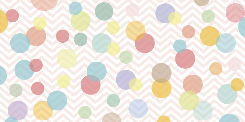 Polka dots pastell nyanser babyer vinyl teppe - Tenstickers