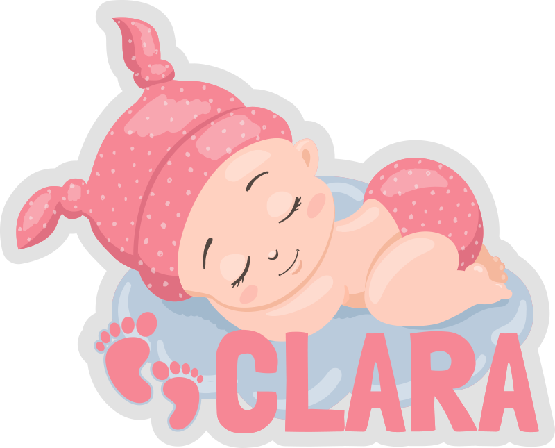 Tilpassbar spleeping babyvinyl teppe - Tenstickers