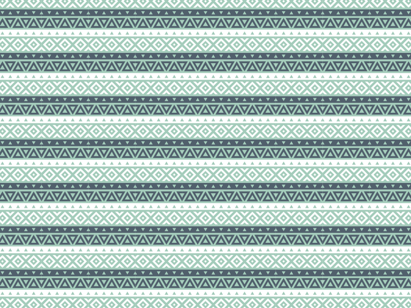 Blå etnisk stripete vinylteppe - Tenstickers