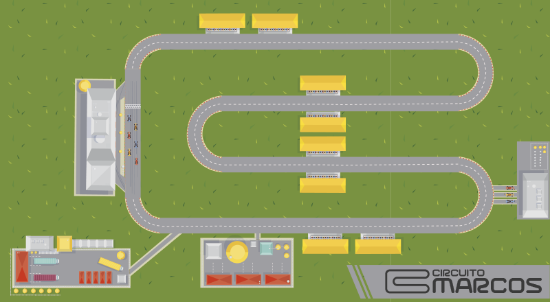 Veddeløpsbane lekeplass vinyl teppe med navn - Tenstickers