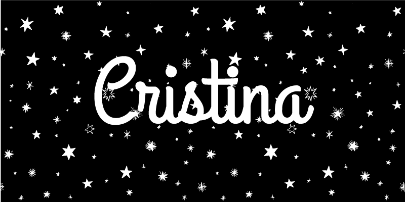 Tilpasset stjerneklar vinyl teppe med navn - Tenstickers