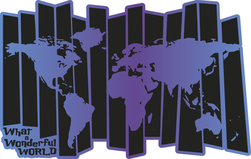 Verdenskart hva et fantastisk vinylteppe - Tenstickers