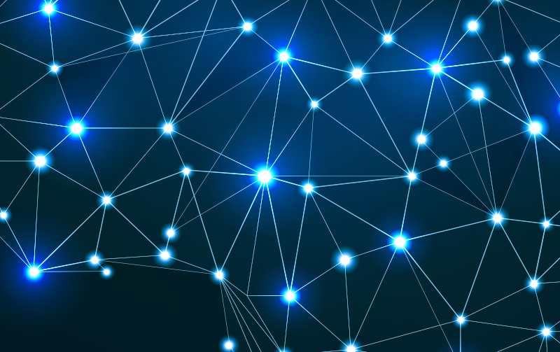 Fantastiske polygonale glimt kart vinyl teppe - Tenstickers