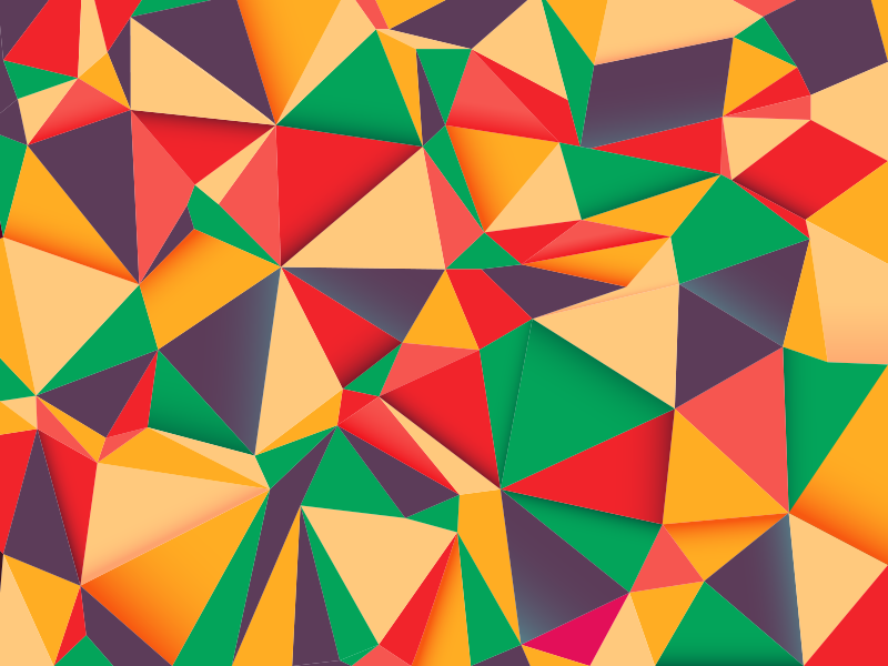 Vinylteppe fargerik trekantstil - Tenstickers