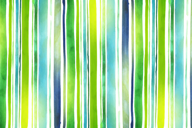 Vinylteppe med akvarellstriper - Tenstickers