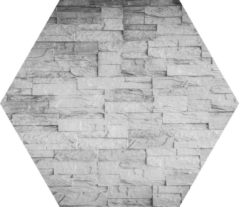 Sekskantet struktur i vinylteppe - Tenstickers