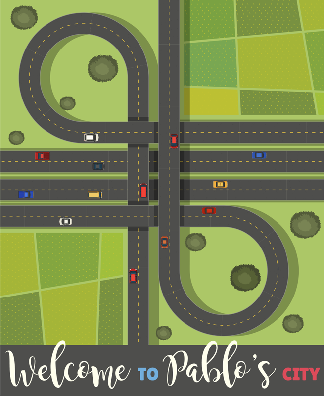 Fantastisk barneby med navn vinylteppe - Tenstickers