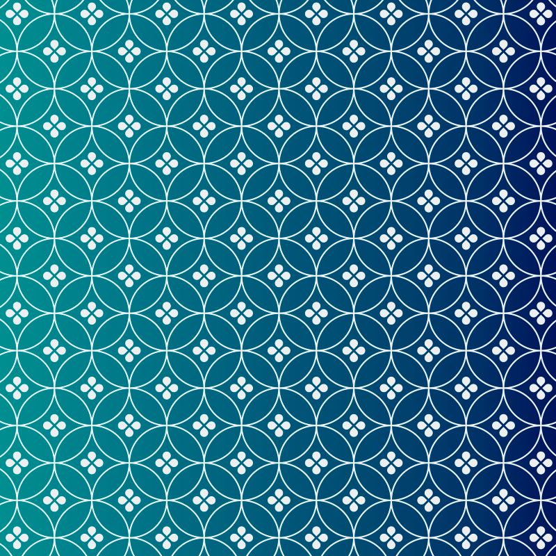 Geometrisk blå overlegg geometriske vinyl teppe - Tenstickers