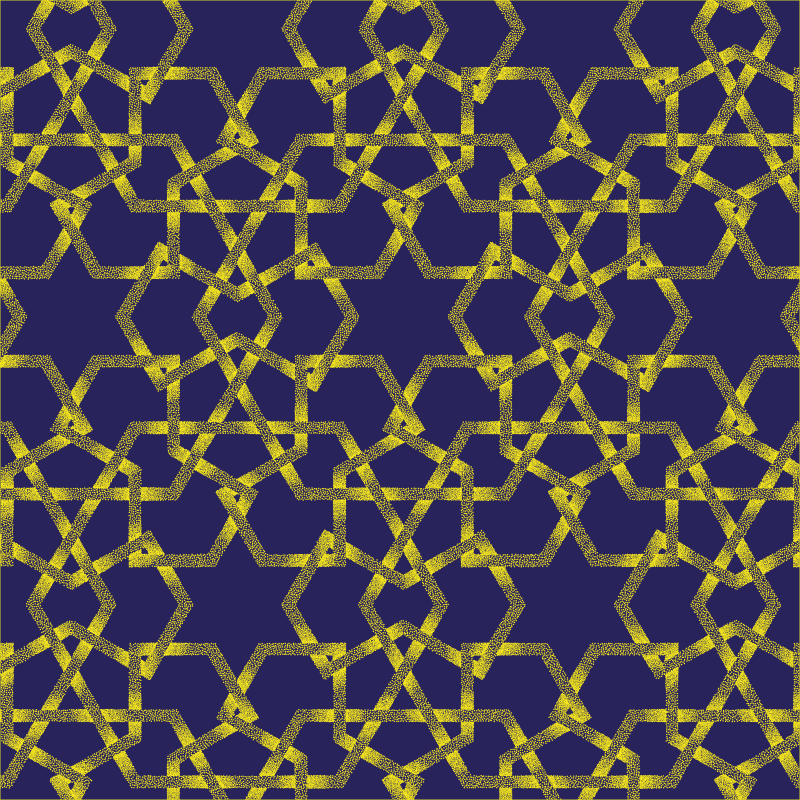 Geometrisk badaksent bad vinyl teppe - Tenstickers