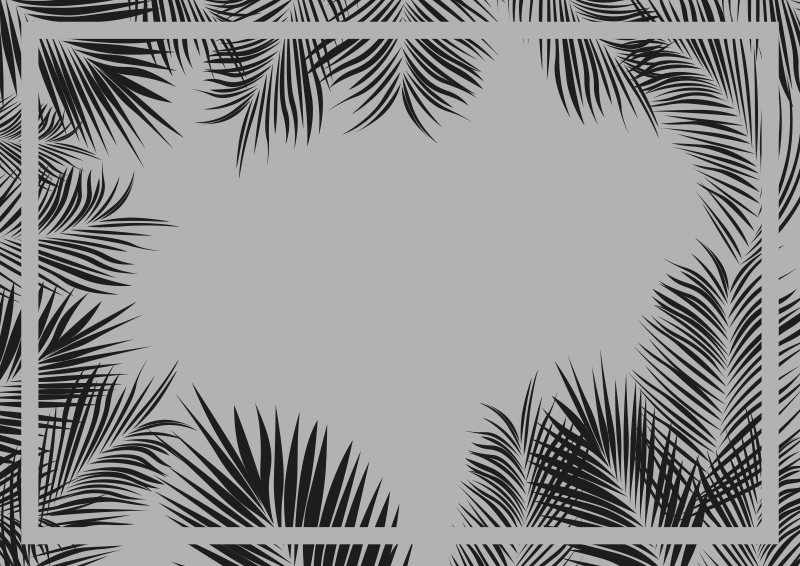 Bregne mønster vinyl stue teppe - Tenstickers