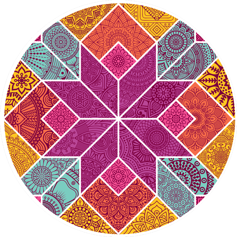 Mandala kompleksitet vinyl teppe mandala - Tenstickers