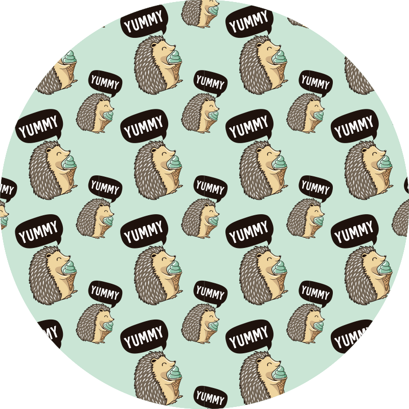 Pinnsvin glede vinyl teppe spedbarn - Tenstickers