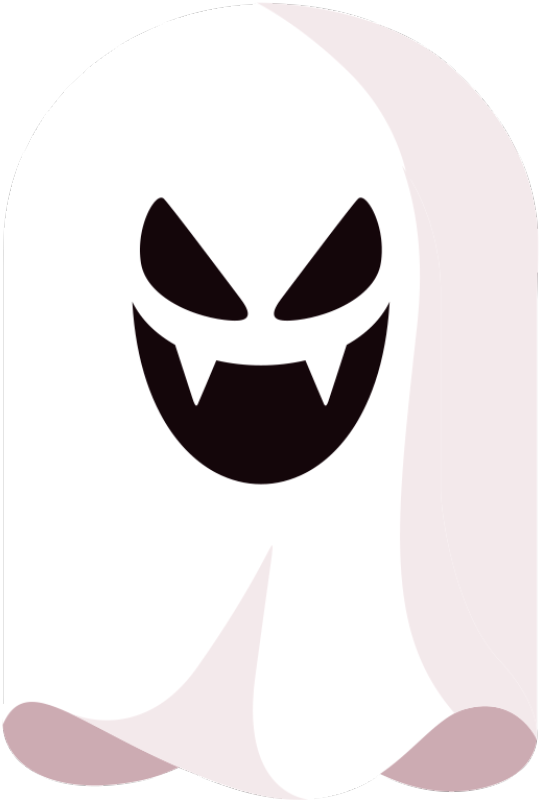 Spooky ghost vinyl teppedesign - Tenstickers