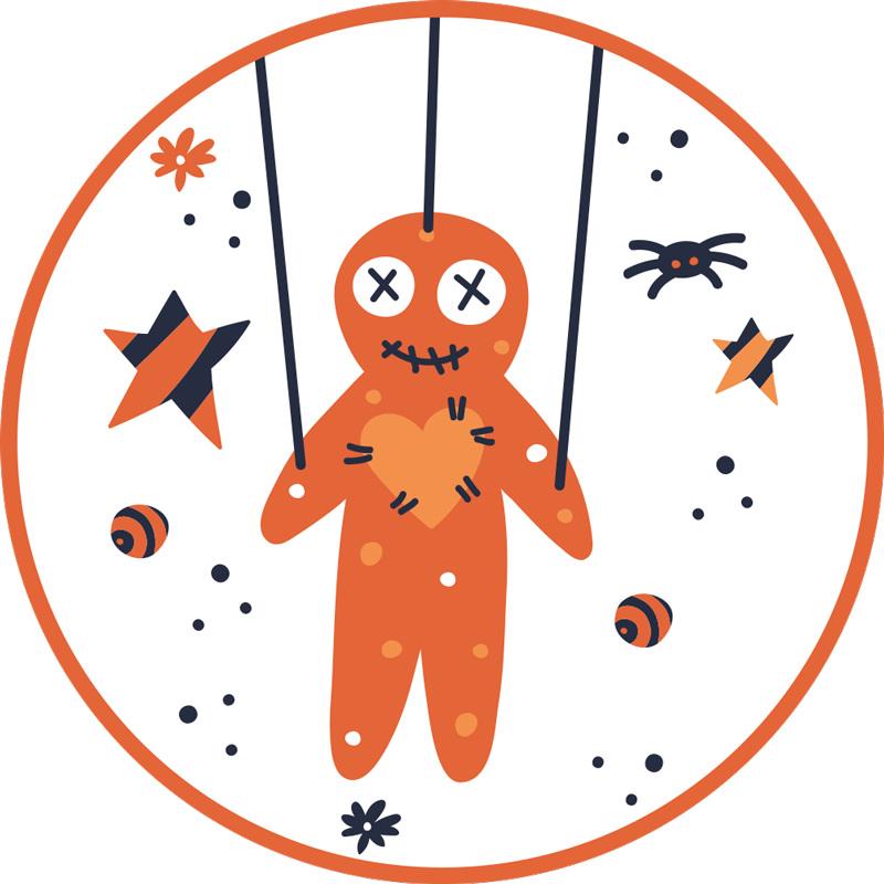 Halloween pepperkaker Halloween vinyl teppe - Tenstickers